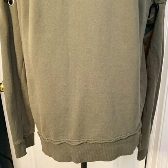 Joe’s Collection Casual Athleisure Long Sleeve Grommets Laced Casual Sweatshirt - Picture 8 of 12